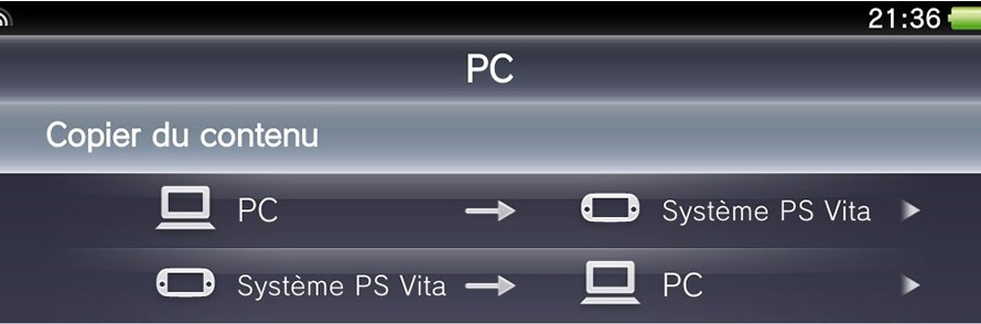 Copier du contenu de sa PS Vita sur PC